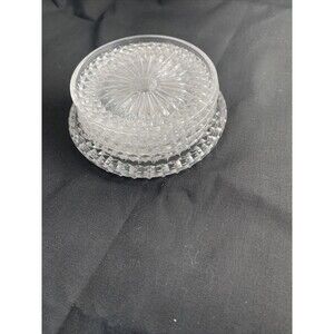 4 Tritschler Winterhalder Coasters Annabella w base / holder Leaded Crystal